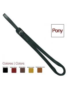 Baticola para pony de cuero
