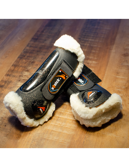 eQuick eLight Glitter Fluffy Front Boots