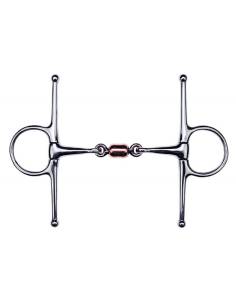 Feeling Full Cheek Bit Double Jointed with Cylindrical Link