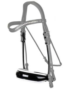 Dyon Dressage Bit Recess Noseband Patent Leather