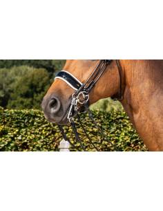 Muserola de Doma Bit Recess Dyon Dressage Charol 2
