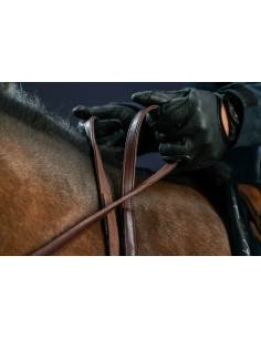 Dyon New English Rubber and Leather Reins 5/8