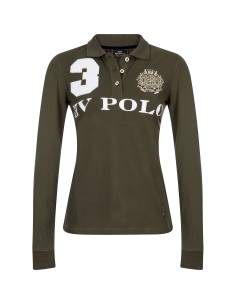 Polo para Montar de Manga Larga HVPolo Favouritas Mujer