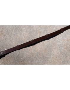 Dyon Working Curb Reins with 7 Leather Loops 5/8 2