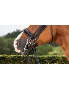 Dyon New English Flat & Patent Leather Dressage Noseband 2