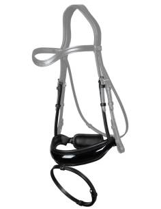 Muserola Simple Dyon Dressage Cuero Plano Charol