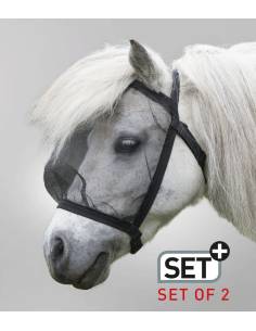 Set of 2 Waldhausen Basic No Ears Fly Mask