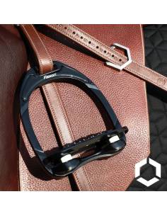 Flex-On Composite Aluminium Stirrups Incl. Ultra Grip Black 2