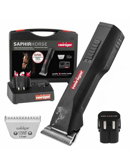 Esquiladora para Caballos Heiniger Saphir Wide Blade con Maleta