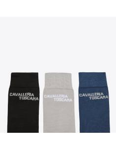 Pack de 3 Calcetines Cavalleria Toscana Jacquard Logo