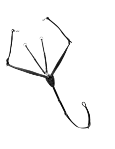 English Style Crossed Breastplate with Elastic Straps 2