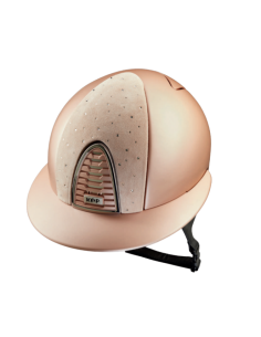 KEP Riding Helmet Cromo 2.0 Textile Metal Peach & Pink...