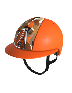 Casco de Equitación KEP Cromo 2.0 Textured Vikings Orange