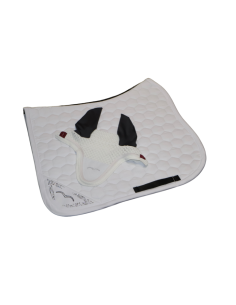 Animo Wade 25T-Flash Dressage Saddle Pad + Ear Bonnet Set