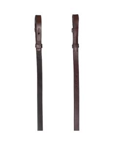 Equiline Leather Reins with Inner Rubber and Stops