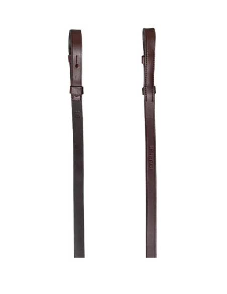 Riendas Equiline Cuero/Goma Interna con Topes