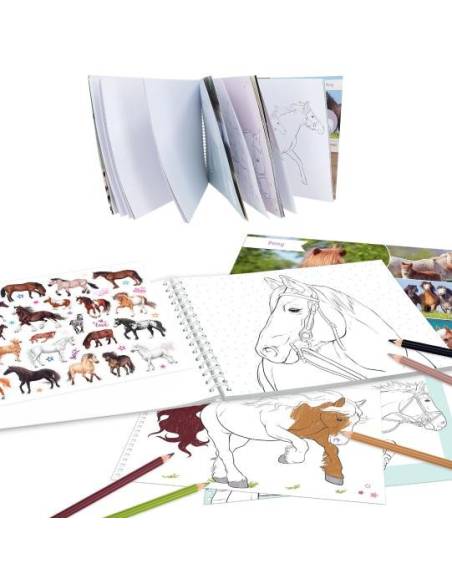Cuaderno Miss Melody para Colorear Caballos