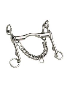 Stainless Steel Dressage Curb Bit with Port