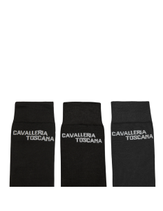 Cavalleria Toscana Jacquard Logo 3-Pack Socks