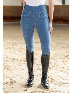 Mallas de Equitación Maximilian Pro Riding Denim FGrip...