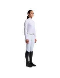 Cavalleria Toscana Long Sleeve Bib Competition Polo for...