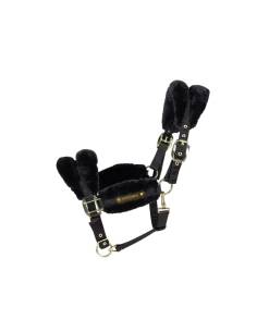 Kentucky Stable Halter with Synthetic Sheepskin