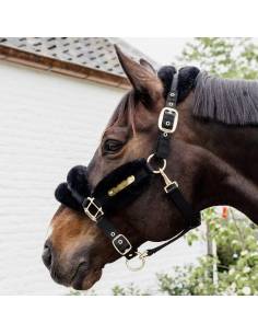 Kentucky Stable Halter with Synthetic Sheepskin 2