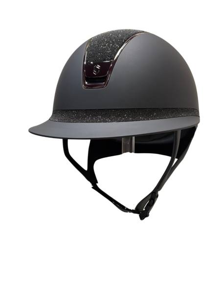 Samshield MissShield ShadowMatt Crystal Fabric Swarovski Black Riding Helmet