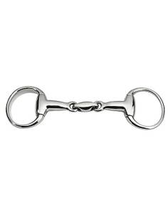 Stainless Steel Double Jointed Eggbutt Snaffle Bit