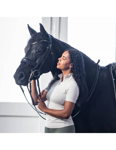 Polo de Equitación Manga Corta Kingsland Loretta para Mujer
