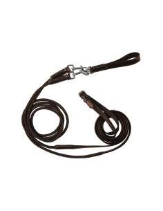 Equestro Double Leather Draw Reins