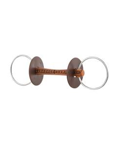 Beris Flexible Leather Snaffle Bit with Soft Bit Guards