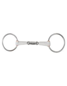 Beris Double Jointed Plastic Loose Ring Snaffle Bit