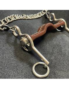 Jump'In Short Shank Straight Leather Pelham Bit 2
