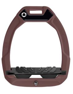 Flex-On Safe-On Safety Stirrups Incl. Ultra Grip Chocolate
