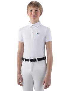 Equiline Jeremik Short Sleeve Competition Polo for Boys