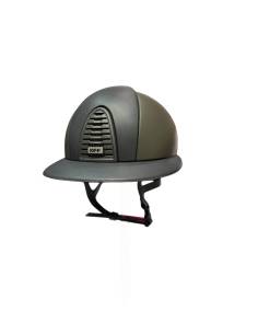 Casco De Equitación KEP Cromo 2.0 Textile Green & Leather...
