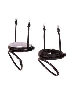 Noseband Tubular of Patent Leather with Snapper