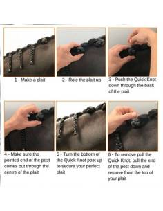 Clips para Hacer Moñitos Quick Knot Deluxe 35pcs 2