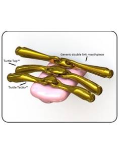 Dressage Bit Neue Schule Turtle Tilt Long Leg 14mm 2