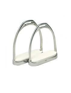 ESTRIBOS INGLESES ZALDI INOX TACO NEGRO 