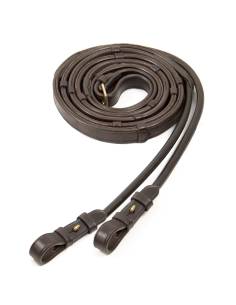 Schockemohle Bridle Reins Rolled Rubber Hook & Stud 2