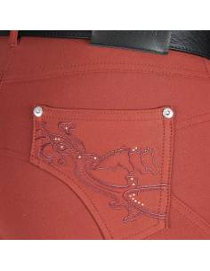 Pantalón de Equitación Equiline Olivia KGrip Mujer 2